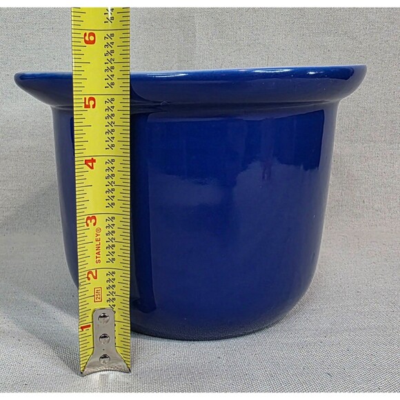 Hall Pottery Cobalt Blue Utility Bowl – #474 (1940s–1950s, USA, No Lid) - Picture 9 of 9